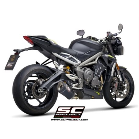 TRIUMPH STREET TRIPLE 765 S - R - RS (2020 - 2022) Escape SC1-R carbono