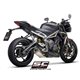 TRIUMPH STREET TRIPLE 765 S - R - RS (2020 - 2022) Escape SC1-R titanio