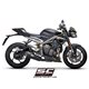 TRIUMPH STREET TRIPLE 765 S - R - RS (2020 - 2022) Escape SC1-R titanio, negro mate