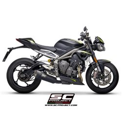 TRIUMPH STREET TRIPLE 765 S - R - RS (2020 - 2022) Escape SC1-R titanio, negro mate