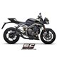 TRIUMPH STREET TRIPLE 765 S - R - RS (2020 - 2022) Escape S1 titanio, negro mate