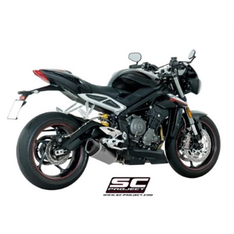 TRIUMPH STREET TRIPLE 765 (2017 - 2019) - S - R - RS Escape SC1-R titanio