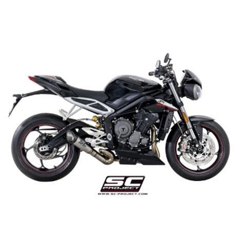 TRIUMPH STREET TRIPLE 765 (2017 - 2019) - S - R - RS Escape S1 titanio, tubo de enlace en secciones soldadas