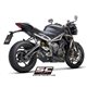 TRIUMPH STREET TRIPLE S 660 - A2 (2020 - 2022) Escape SC1-R titanio, negro mate