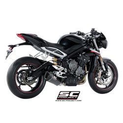 TRIUMPH STREET TRIPLE S 660 - A2 (2017 - 2019) Escape SC1-R carbono