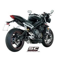 TRIUMPH STREET TRIPLE S 660 - A2 (2017 - 2019) Escape SC1-R titanio