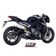 TRIUMPH STREET TRIPLE S 660 - A2 (2017 - 2019) Escape SC1-R titanio, negro mate