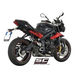 TRIUMPH STREET TRIPLE 675 (2013 - 2016) - R - RX Escape S1 acero inoxidable