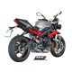 TRIUMPH STREET TRIPLE 675 (2013 - 2016) - R - RX Escape Conic acero inoxidable, gris mate