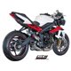 TRIUMPH STREET TRIPLE 675 (2013 - 2016) - R - RX Escape Conic acero inoxidable