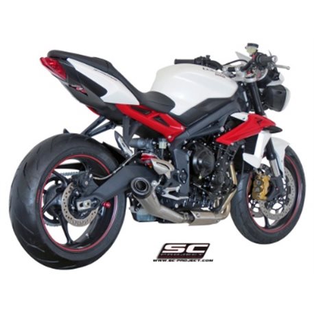 TRIUMPH STREET TRIPLE 675 (2013 - 2016) - R - RX Escape Conic acero inoxidable