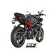 TRIUMPH STREET TRIPLE 675 (2013 - 2016) - R - RX Escape Conic acero inoxidable, negro mate