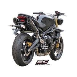 TRIUMPH STREET TRIPLE 675 (2007 - 2012) - R Par de escapes GP-Tech carbono