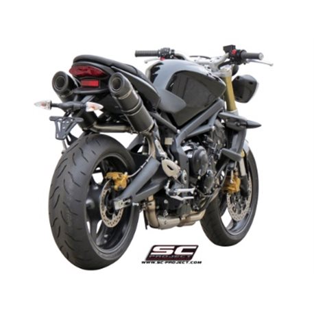 TRIUMPH STREET TRIPLE 675 (2007 - 2012) - R Par de escapes GP-Tech carbono