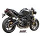 TRIUMPH STREET TRIPLE 675 (2007 - 2012) - R Par de escapes Oval carbono