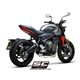 TRIUMPH TRIDENT 660 (2021 - 2024) Línea de escape completa 3-1 acero inoxidable, con escape S1 titanio