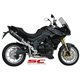 TRIUMPH TIGER 1050 (2007 - 2012) Escape Oval carbono, posición alta