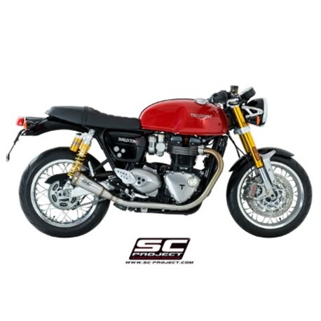 TRIUMPH THRUXTON 1200 (2016) - R Par de escapes Conico 70s acero inoxidable