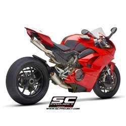 DUCATI PANIGALE V4 - V4 S (2019 - 2020) Línea de escape completa 4-2 titanio, con escape S1-GP titanio