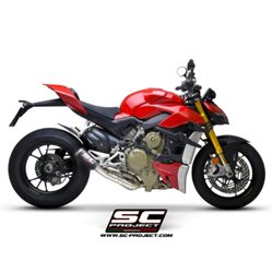 DUCATI STREETFIGHTER V4 (2020) Semi-completo 2-1 titanio, con escape CR-T M2 carbono