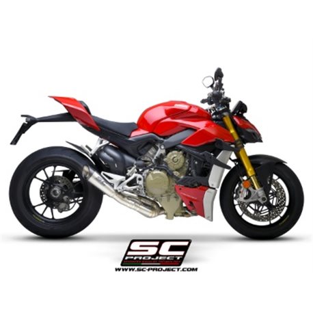 DUCATI STREETFIGHTER V4 (2021 - 2022) Semi-completo 2-1 titanio, con escape S1 titanio