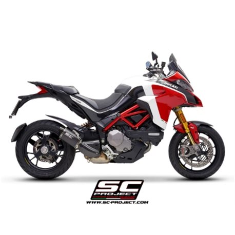 DUCATI MULTISTRADA 1260 (2018 - 2020) Escape MTR carbono, con tapa de salida mecanizado a partir de un bloque macizo