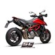 DUCATI HYPERMOTARD 950 - RVE - SP (2021 - 2025) - Euro 5 Par de escapes S1 titanio, negro mate