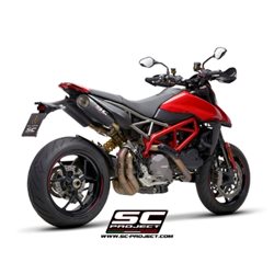 DUCATI HYPERMOTARD 950 - RVE - SP (2021 - 2025) - Euro 5 Par de escapes S1-Carbon carbono