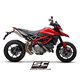 DUCATI HYPERMOTARD 950 - RVE - SP (2021 - 2025) - Euro 5 Par de escapes SC1-M titanio