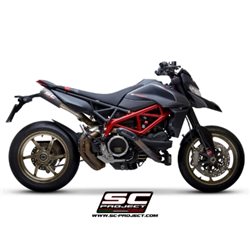 DUCATI HYPERMOTARD 950 - RVE - SP (2021 - 2025) - Euro 5 Par de escapes CR-T M2 carbono