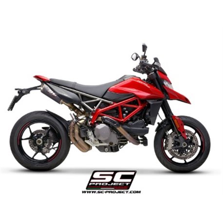 DUCATI HYPERMOTARD 950 - RVE - SP (2019 - 2021) - Euro 4 Par de escapes S1-Carbon carbono