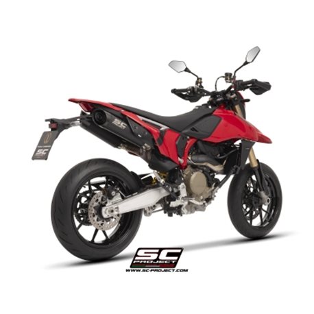 DUCATI HYPERMOTARD 698 MONO - RVE (2024) Par de escapes S1-C titanio, negro mate