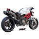 DUCATI MONSTER 796 (2010 - 2014) Par de escapes Oval carbono