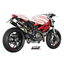 DUCATI MONSTER 796 (2010 - 2014) Par de escapes CR-T carbono