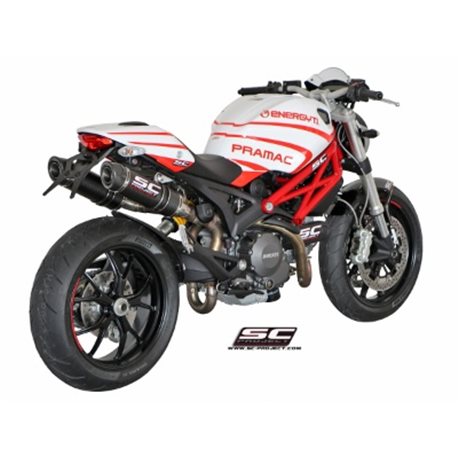 DUCATI MONSTER 696 (2009 - 2014) Par de escapes GP-Tech carbono