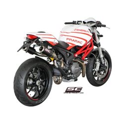 DUCATI MONSTER 696 (2009 - 2014) Par de escapes CR-T carbono