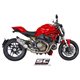 DUCATI MONSTER 1200 (2014 - 2016) - S Escape Oval carbono