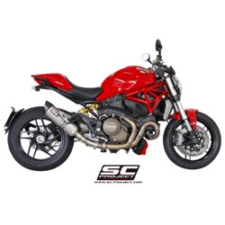 DUCATI MONSTER 1200 (2014 - 2016) - S Escape Oval carbono