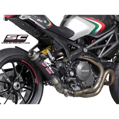 DUCATI MONSTER 1100 EVO (2011 - 2013) Escape GP-M2 carbono