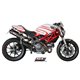 DUCATI MONSTER 1100 - S (2009 - 2010) Par de escapes GP-Tech carbono