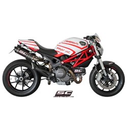 DUCATI MONSTER 1100 - S (2009 - 2010) Par de escapes GP-Tech carbono