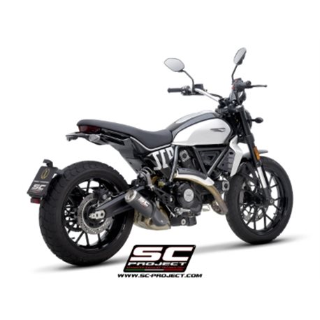 DUCATI SCRAMBLER 800 (2023 - 2024) Escape CR-T carbono, con malla antipiedras