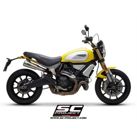 DUCATI SCRAMBLER 1100 (2018 - 2019) Par de escapes Conico 70s acero inoxidable