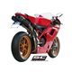 DUCATI 1198 (2009 - 2012) Par de escapes Oval carbono