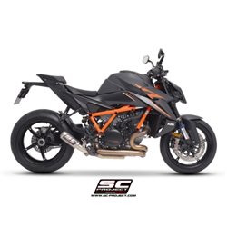 KTM 1390 SUPER DUKE R (2024 - 2025) Escape CR-T titanio, con malla antipiedras