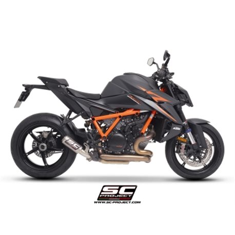 KTM 1390 SUPER DUKE R (2024 - 2025) Escape CR-T titanio, con malla antipiedras