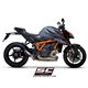 KTM 1290 SUPER DUKE R (2021 - 2023) - Euro 5 Escape CR-T carbono, con malla antipiedras