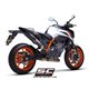 KTM 890 DUKE (2020 - 2023) - Euro 5 Escape CR-T M2 carbono, con malla antipiedras