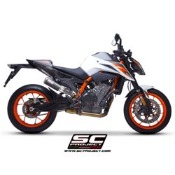 KTM 790 DUKE (2018 - 2020) Escape CR-T M2 carbono, con malla antipiedras