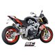 APRILIA TUONO V4 (2015 - 2016) - FACTORY - RR Escape Oval carbono